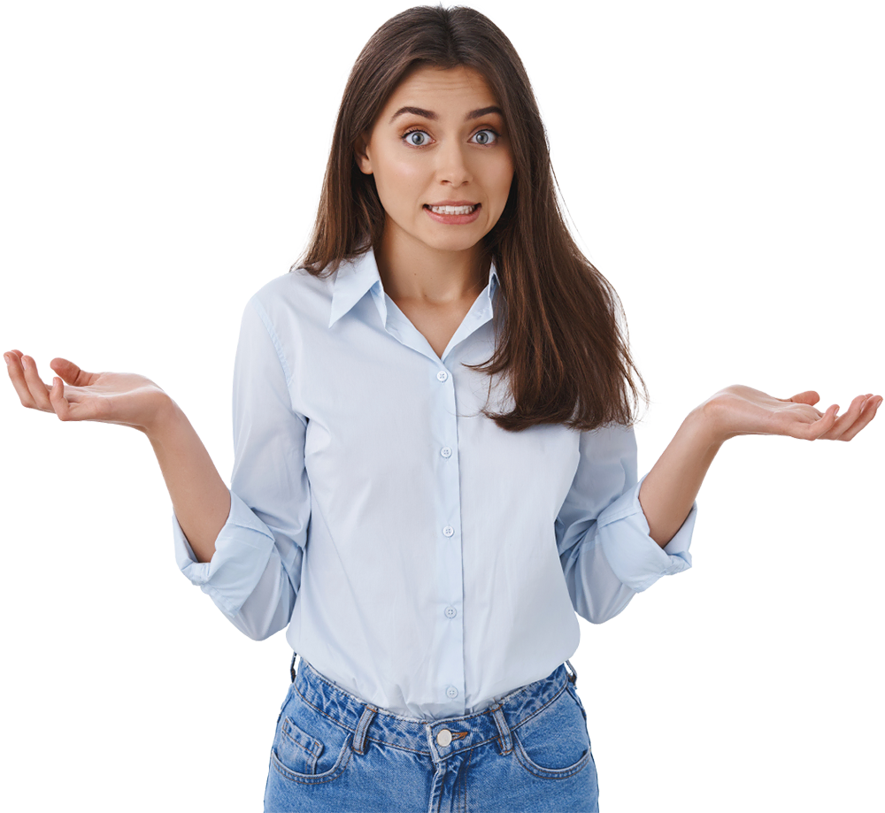 Asesora médica de NeoEthernal señalando el formulario para contactar a un especialista.