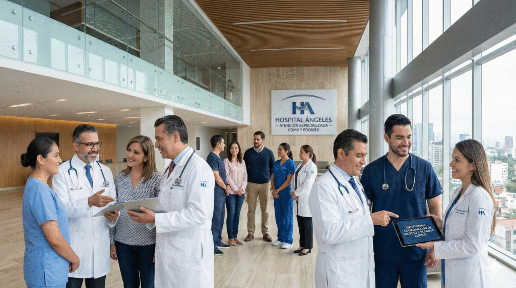 Gestión de cirugía y admisión en Hospital Ángeles CDMX con seguro de gastos médicos por Neoethernal