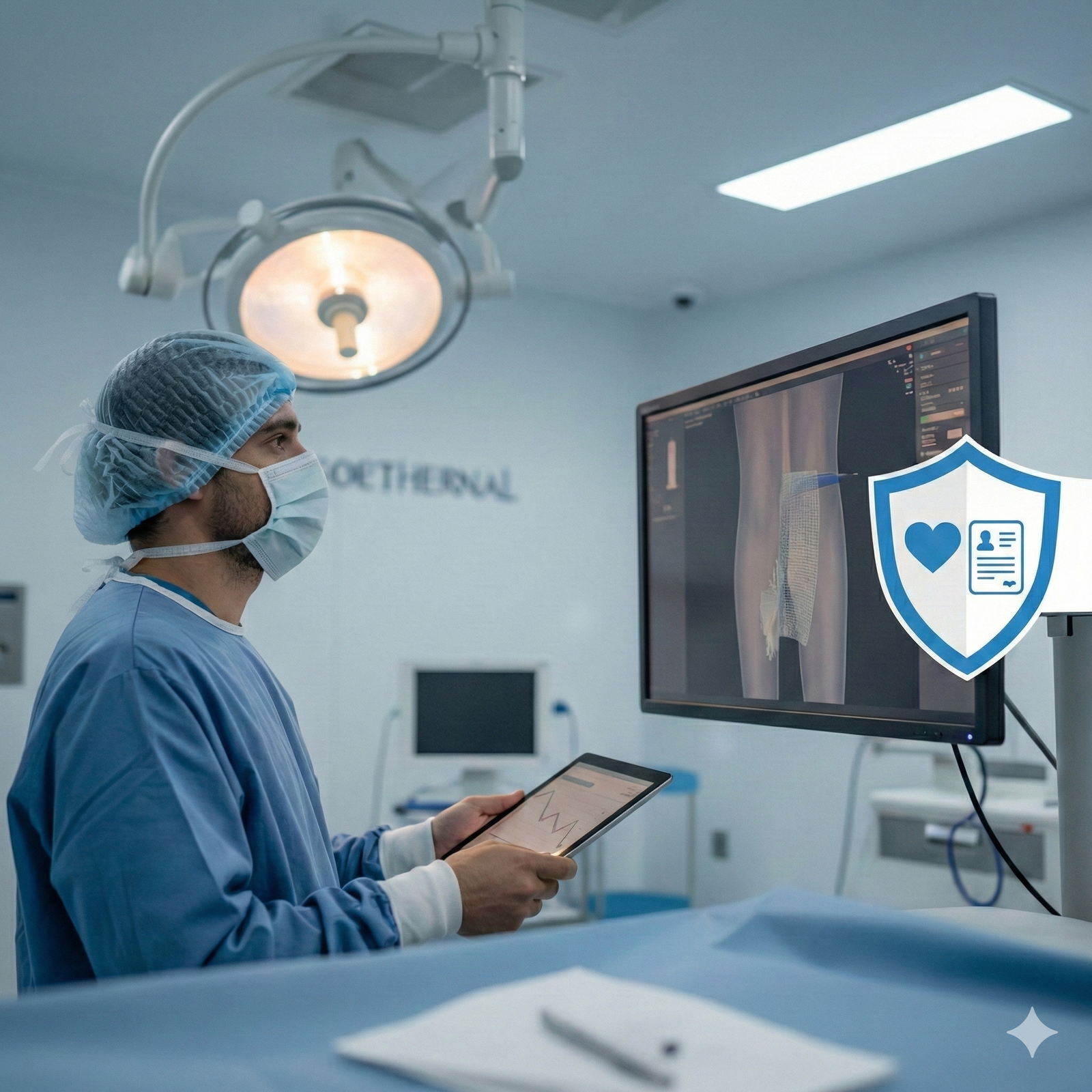 Cirujano especialista en CDMX revisando procedimiento de hernia inguinal por laparoscopia para paciente con seguro de gastos médicos.